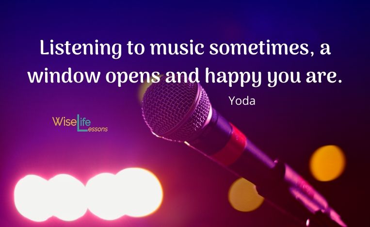 Listening to music sometimes, a window opens and happy you are.