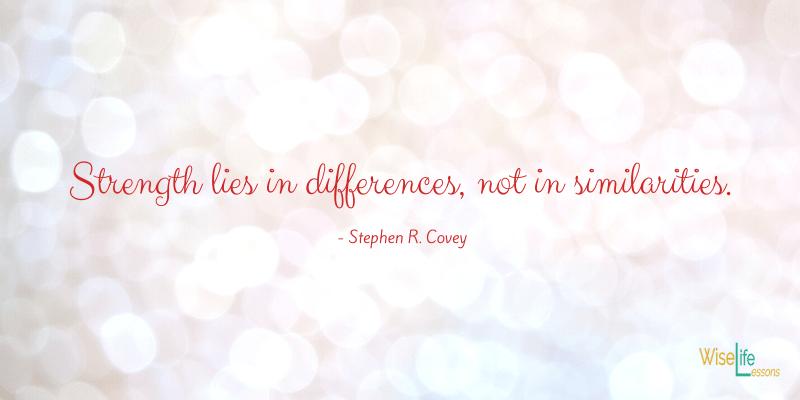 Strength lies in differences